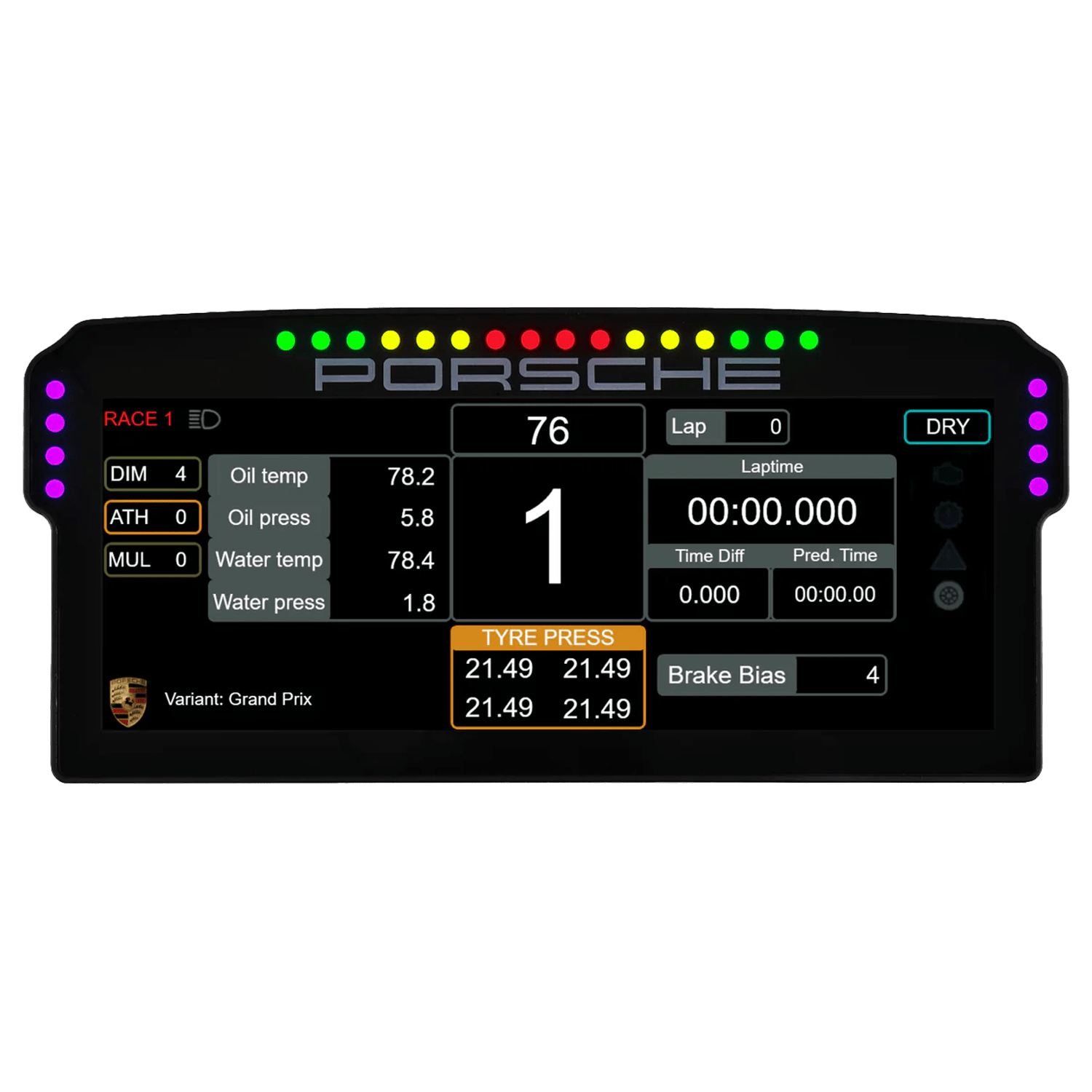 Grid Engineering Porsche DDU (Digital Display Unit) | Sim Luxx