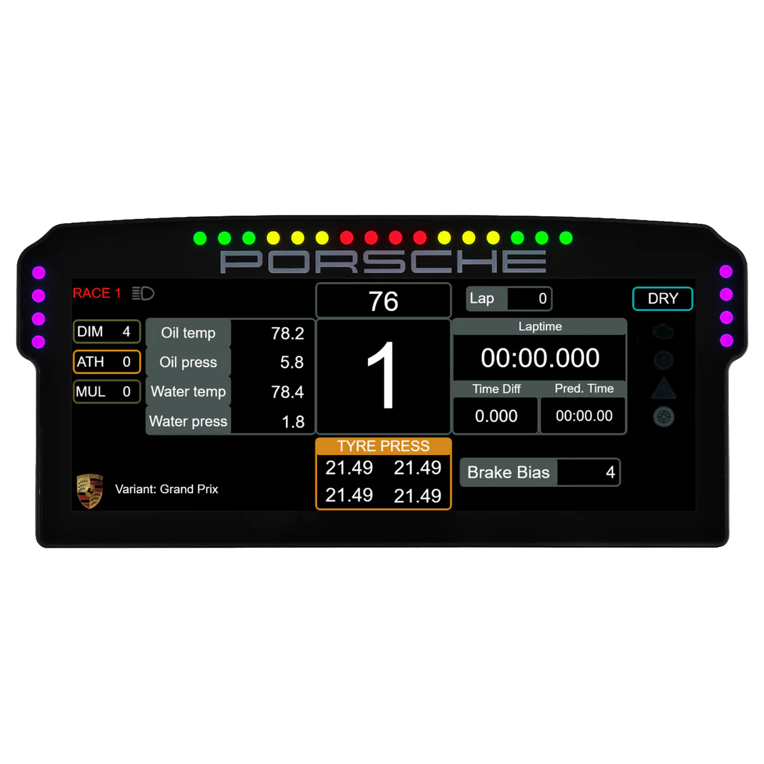 Grid Engineering Porsche DDU (Digital Display Unit) | Sim Luxx