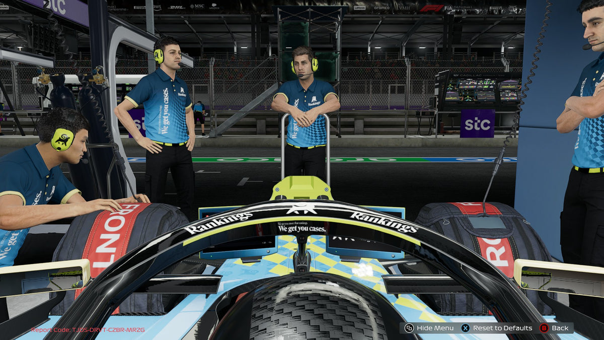 Rankings IO F1 Car In Game Customization Example
