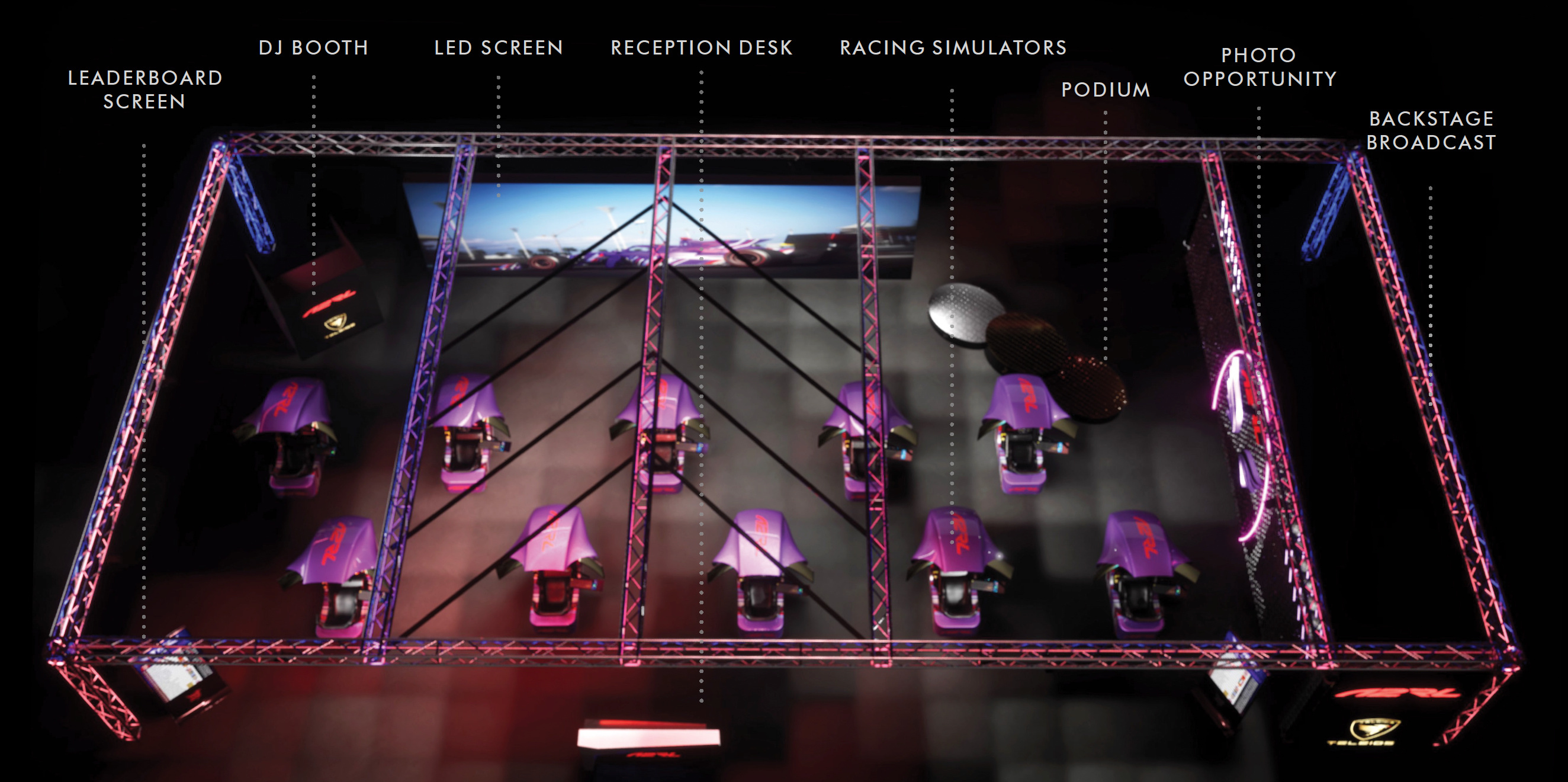 Sim Luxx Rendering For F1 Simulator Events and Rental