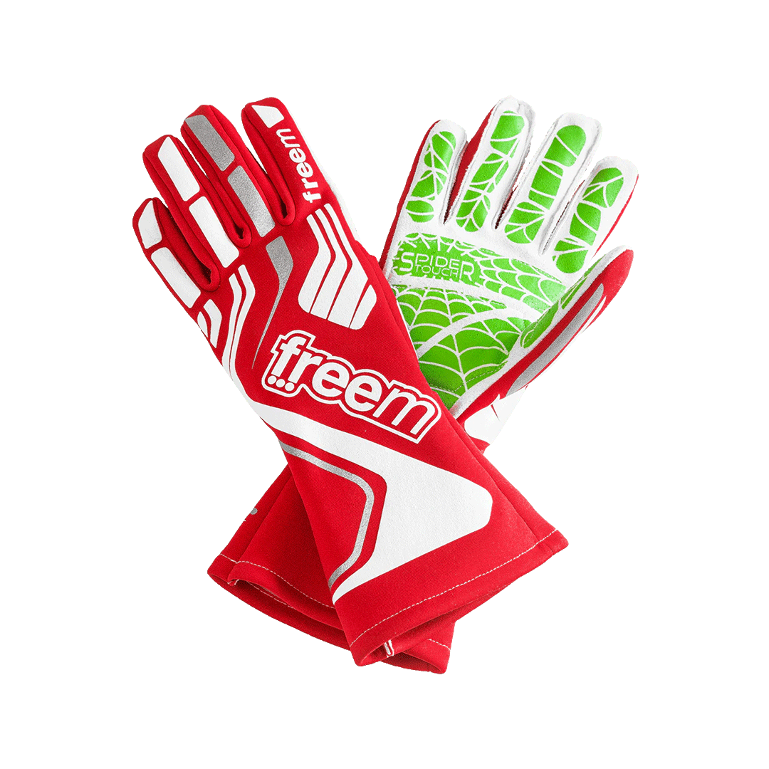 Freem Spider Touch 2 Gloves In Red | Sim Luxx