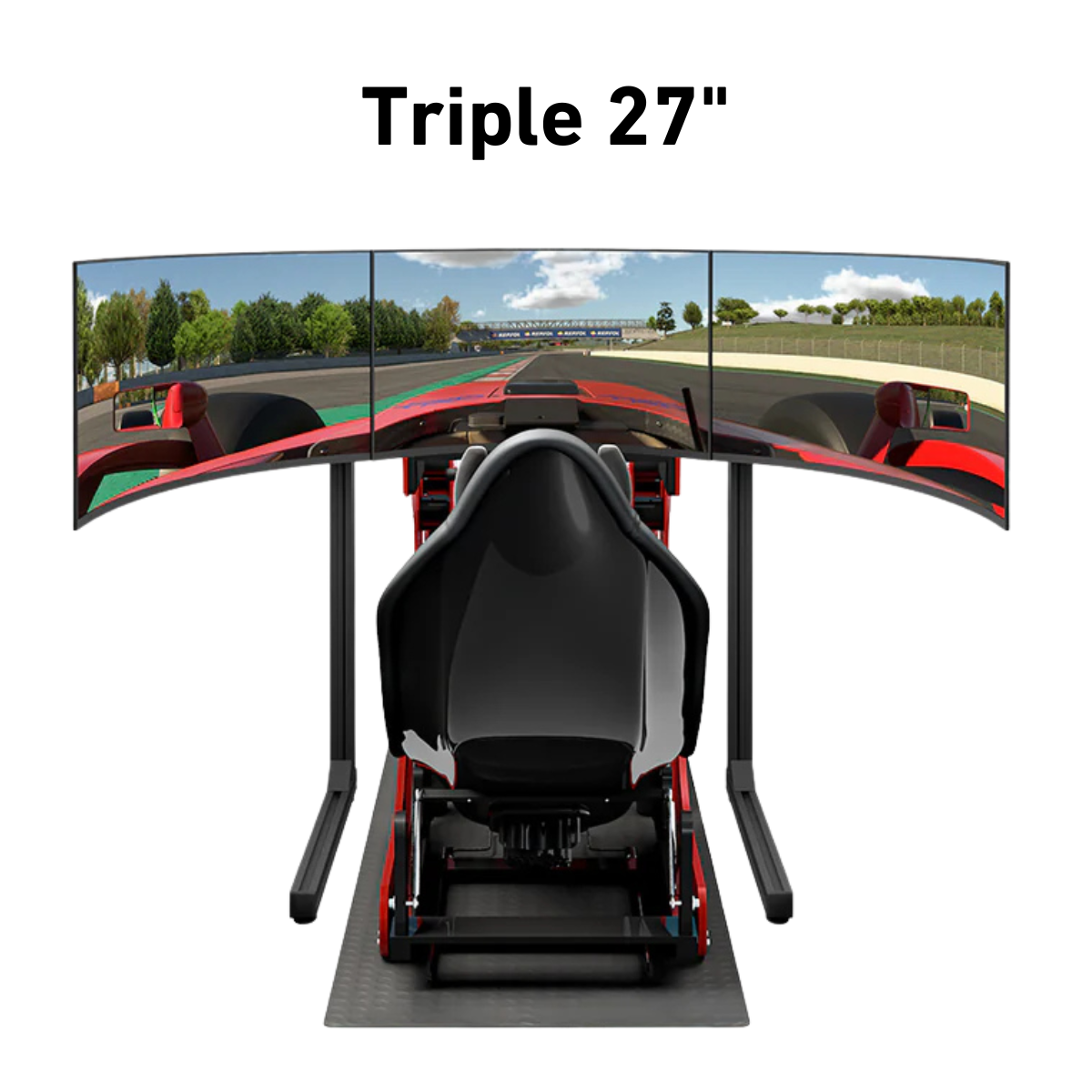 Triple 27" Simulator Gaming Monitors