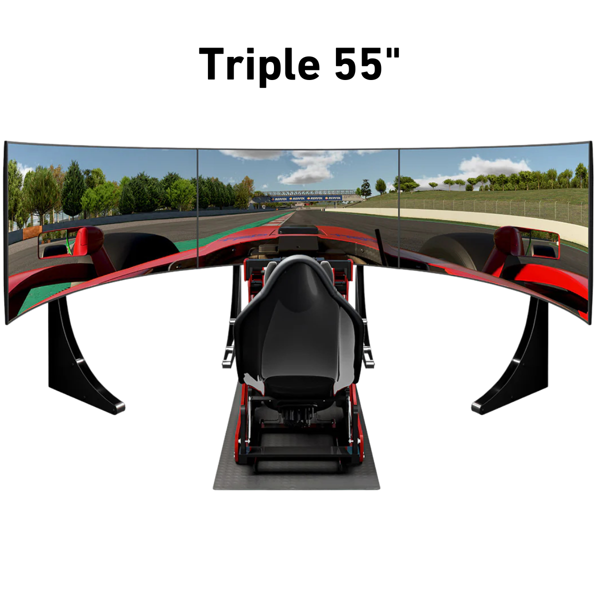 Triple 55" Ark Racing Simulator Screens